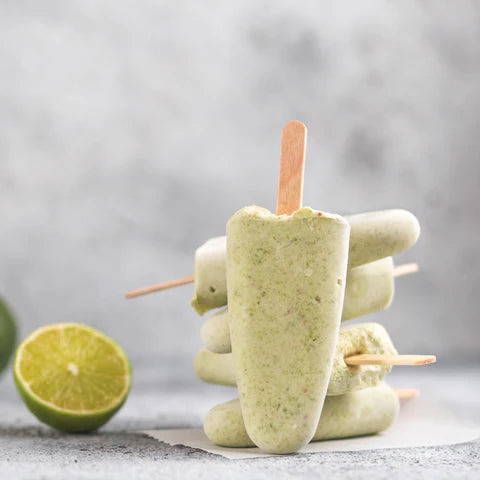 Healthy Popsicles With Power Matcha